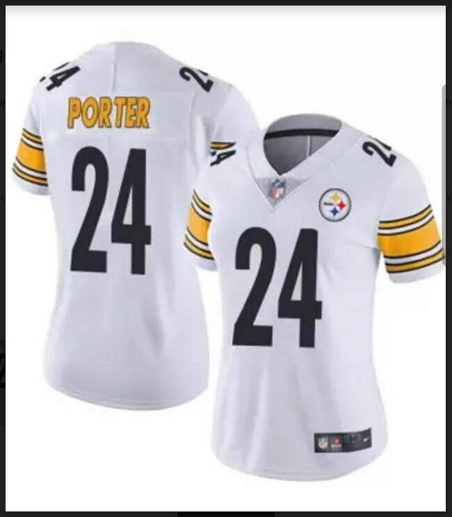 Men Pittsburgh Steelers 24 PORTER white 2024 Nike NFL jersey